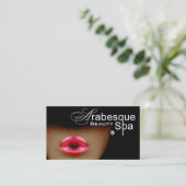 Beauty Spa Arabesque Makeup Artist Visitekaartje (Staand voorkant)