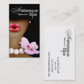 Beauty Spa Arabesque Makeup Artist Visitekaartje (Voorkant / Achterkant)