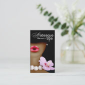 Beauty Spa Arabesque Makeup Artist Visitekaartje (Staand voorkant)