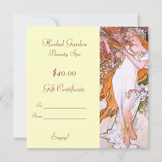 Beauty Spa Cadeaubonnen (Voorkant)