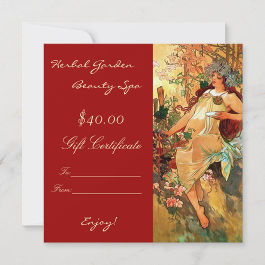 Beauty Spa Cadeaubonnen (Voorkant)