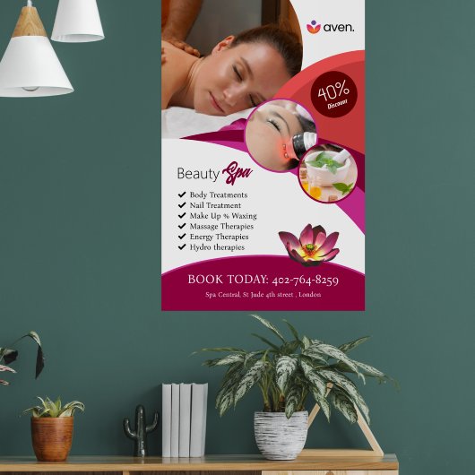 Beauty Spa Custom Poster (Woonkamer 1)