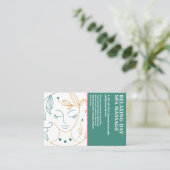 Beauty Spa Lijntekening | Cosmetica Visitekaartje (Staand voorkant)