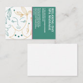 Beauty Spa Lijntekening | Cosmetica Visitekaartje (Voorkant / Achterkant)