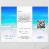 Beauty Spa Menu Ocean Zee Sjabloon (Achterkant)