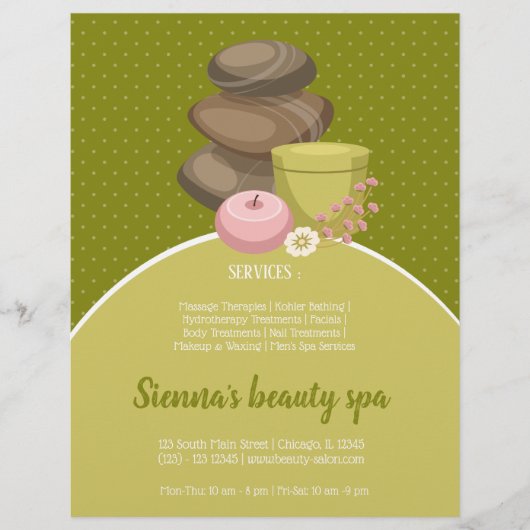 Beauty spa salon flyer (Voorkant)