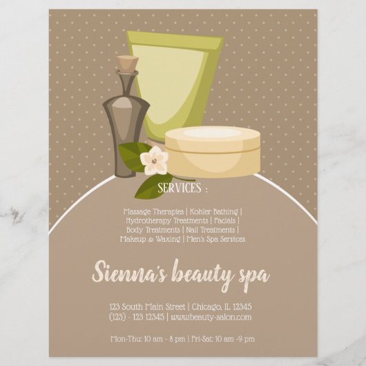 Beauty spa salon flyer (Voorkant)