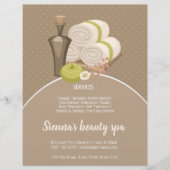 Beauty spa salon flyer (Voorkant)