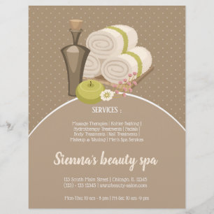 Beauty spa salon flyer
