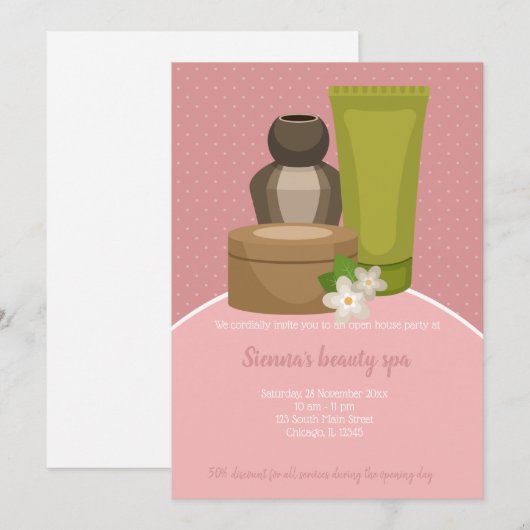 Beauty Spa Salon Kaart (Voorkant / Achterkant)