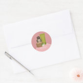 Beauty spa salon ronde sticker (Envelop)