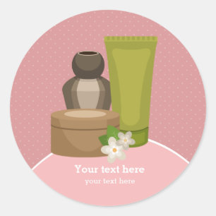 Beauty spa salon ronde sticker