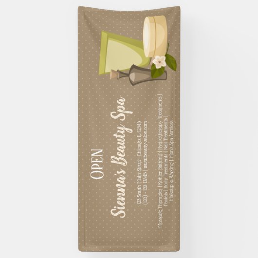 Beauty spa salon spandoek (Verticaal)