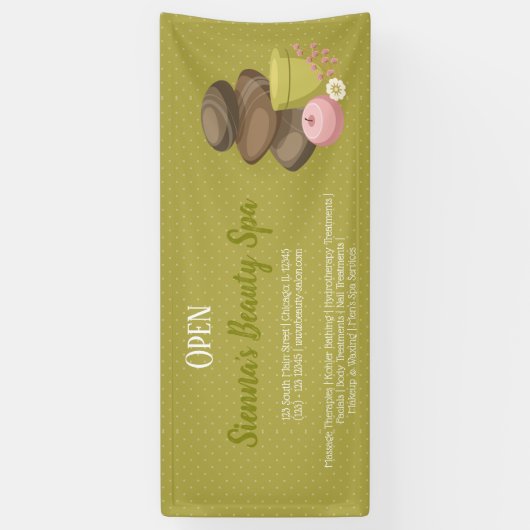 Beauty spa salon spandoek (Verticaal)