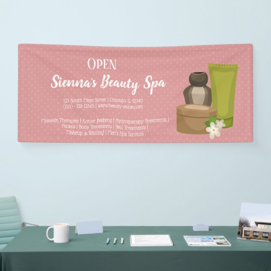 Beauty spa salon spandoek (Beurs)