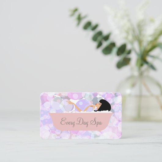 Beauty Spa Theme Visitekaartje (Staand voorkant)