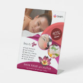 Beauty Spa voetstuk teken Reclamebord Met Voetstuk (Voorkant)