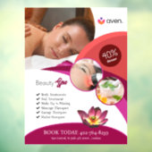 Beauty Spa Window Cling Raamsticker (Vel 3)