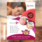 Beauty Spa Window Cling Raamsticker (Vel 2)