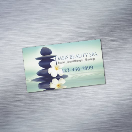 Beauty SPA Zen Aromatherapie Massage Therapie Magnetisch Visitekaartje (Voorbeeld)