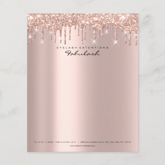 Beauty Sparkly Lashes Makeup Stylist Event Planner Flyer (Voorkant)