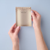 Beauty Sparkly Lashes Makeup Stylist Event Planner Flyer (Hand)