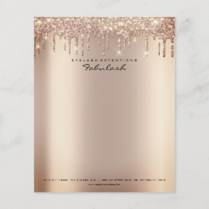 Beauty Sparkly Lashes Makeup Stylist Event Planner Flyer