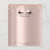 Beauty Sparkly Lashes Makeup Stylist Eyebrows Flyer (Voorkant)