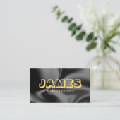 Beauty Studio Barber Business Card Visitekaartje (Staand voorkant)