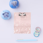 Beauty Studio Lashes Make-up Stylist Grijs Roze Flyer (Enkel)
