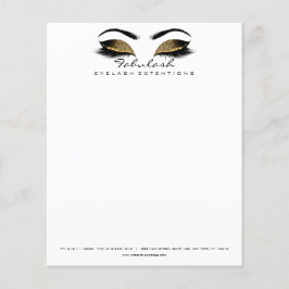 Beauty Studio Lashes Makeup Stijllijst Artist Whit Flyer