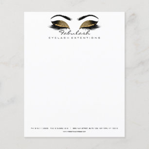 Beauty Studio Lashes Makeup Stijllijst Artist Whit Flyer