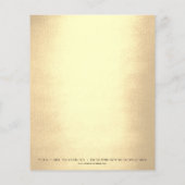 Beauty Studio Lashes Makeup Stijlvol Gold Flyer (Achterkant)