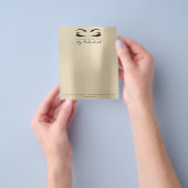 Beauty Studio Lashes Makeup Stylist Champaigne Flyer (Hand)