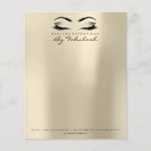 Beauty Studio Lashes Makeup Stylist Champaigne Flyer (Voorkant)