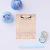 Beauty Studio Lashes Makeup Stylist Gold Blush1 Flyer (Enkel)