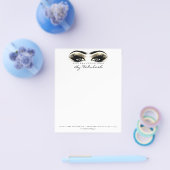 Beauty Studio Lashes Makeup Stylist Gold Eye White Flyer (Enkel)