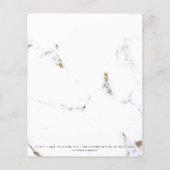 Beauty Studio Lashes Makeup Stylist Gold Marble Flyer (Achterkant)