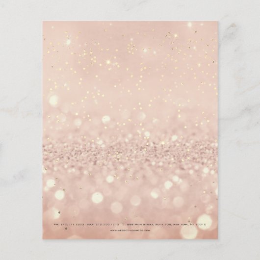 Beauty Studio Lashes Makeup Stylist Gold Skinny Flyer (Achterkant)