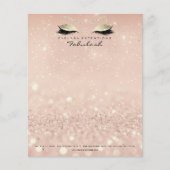 Beauty Studio Lashes Makeup Stylist Gold Skinny Flyer (Voorkant)