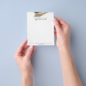 Beauty Studio Lashes Makeup Stylist Gold White Flyer (Hand)