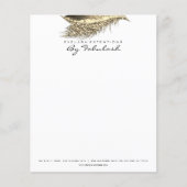 Beauty Studio Lashes Makeup Stylist Gold White Flyer (Voorkant)