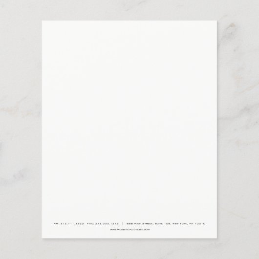 Beauty Studio Lashes Makeup Stylist Head Flyer (Achterkant)