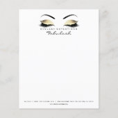 Beauty Studio Lashes Makeup Stylist Head Flyer (Voorkant)