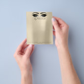 Beauty Studio Lashes Makeup Stylist Open Eyes Flyer (Hand)
