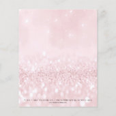 Beauty Studio Lashes Makeup Stylist Pastel Roze Flyer (Achterkant)