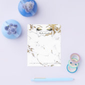 Beauty Studio Wimpers Make-up Stylist Goud Marmer Flyer (Enkel)