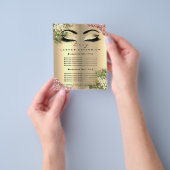 Beauty Studio Wimpers Prijslijst Schilder en Make- Flyer (Hand)