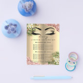 Beauty Studio Wimpers Prijslijst Schilder en Make- Flyer (Enkel)