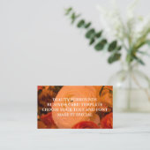 BEAUTY SURROUNES BUSINESS CARD TEMPLATE VISITEKAARTJE (Staand voorkant)